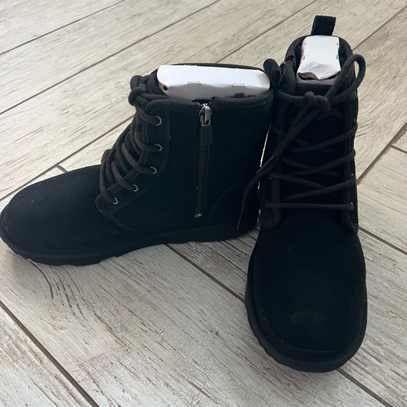 Black Lace-Up UGG NEUMEL Boots - Picture 2 of 5